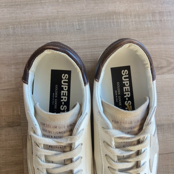 Golden Goose Super Star Private EDT White Brown Beige Sneaker - Picture 6 of 11